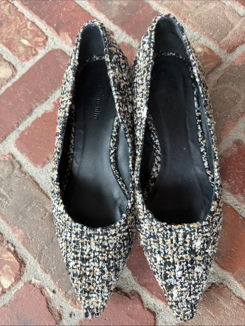 J McLaughlin Owyn Boucle Twee Flats Pumps